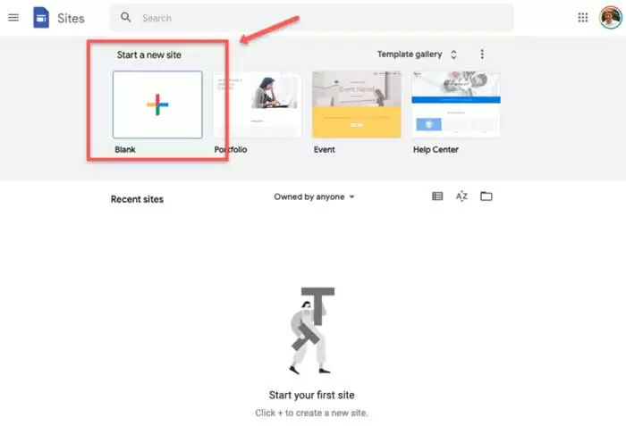 start new site