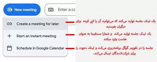 ایجاد جلسه جدید