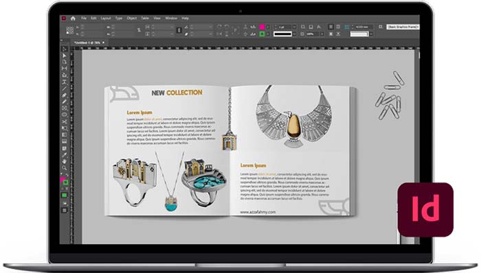 indesign13 min محیط برنامه و طراحی پیج کتاب