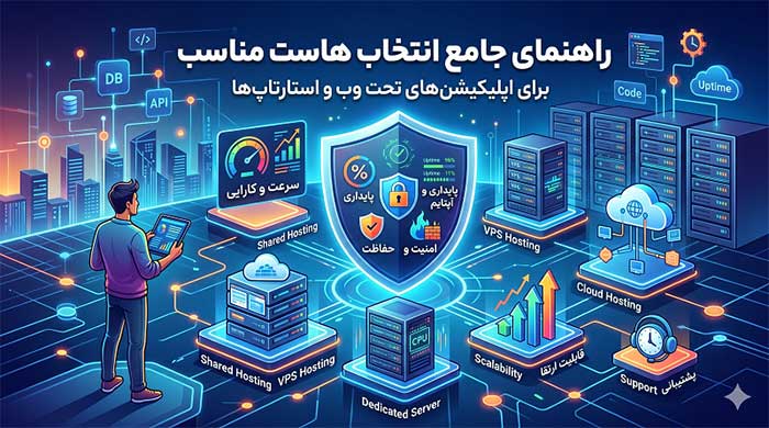 راهنمای انتخاب هاست مناسب برای اپلیکیشن‌های تحت وب