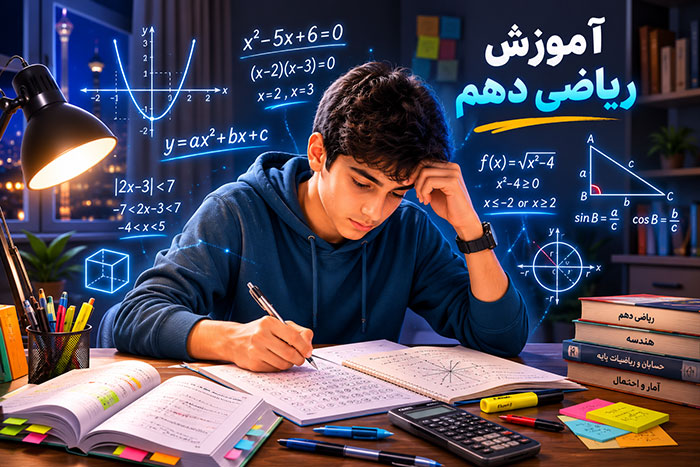 ریاضی دهم: آموزش 0 تا 100 با 3 بهترین جزوه PDF (تجربی+ ریاضی)