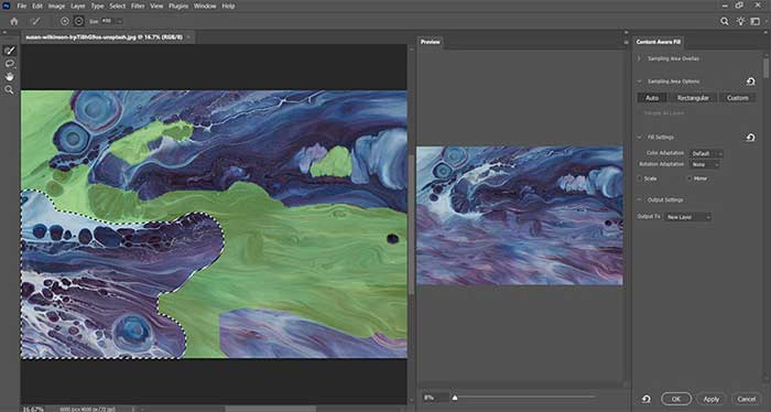 Content-Aware Fill در فتوشاپ: راهنمای پیشرفته برای بازسازی هوشمند تصویر