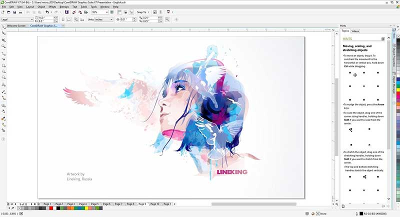 نحوه ایمپورت کردن فایل های Adobe Illustrator  و PDF در نرم افزار CorelDRAW