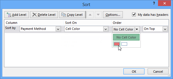 C: \ Users \ takrayaneh \ Desktop \ sort_color_cell_color.png