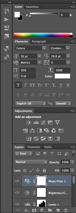 Example of Photoshop Palettes