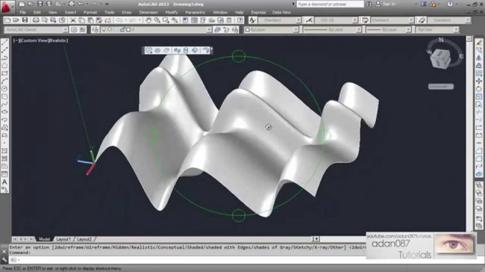 autocad mesh and surface