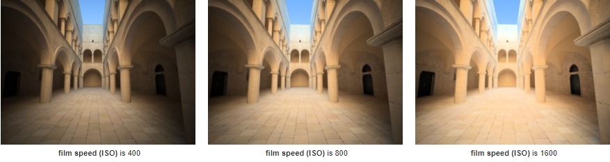 مثالی از Exposure Control: Film Speed ISO