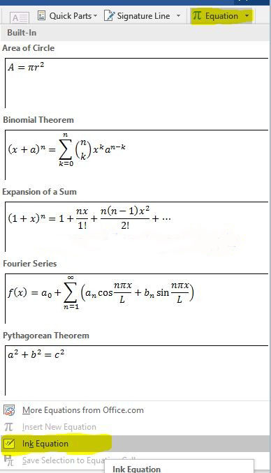 نوشتن-فرمول-با-قلم-یا-موس-یا-دست-در-ورد-Link-Equation11