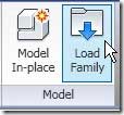 ابزارmodel selection روی load family کلیک کنید