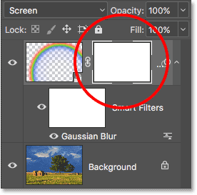 A layer max thumbnail appears on the Rainbow layer. 