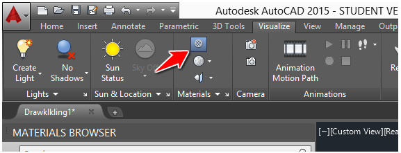 برای نمایش کتابخانه متریال AutoDesk روی تصویرکلیک کنید