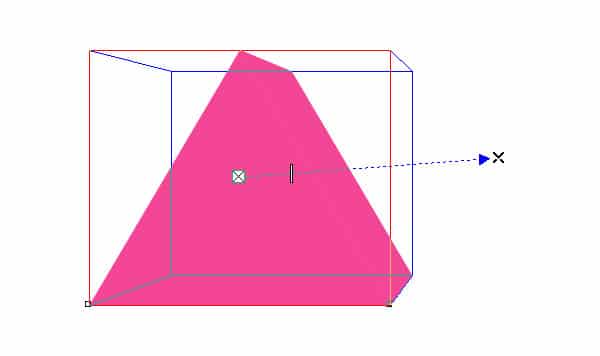 Drag your shape out to convert it to 3D