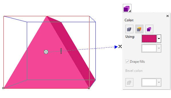 Select the Extrusion Color option