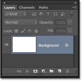 The Layers panel in Photoshop.  Image © 2016 Photoshop Essentials.com