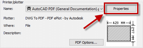 بازکردن Page Setup وانتخاب A3 PDF وکلیک بررویmodify