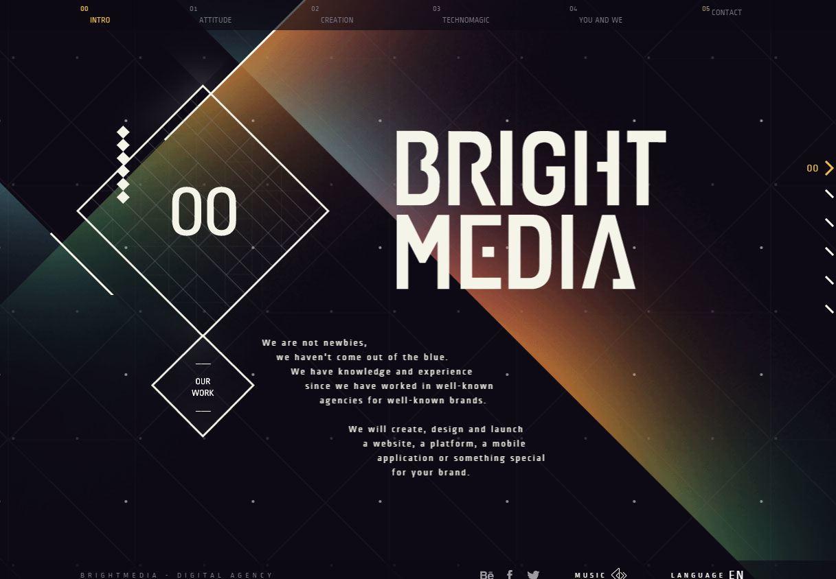bright media dark graphic
