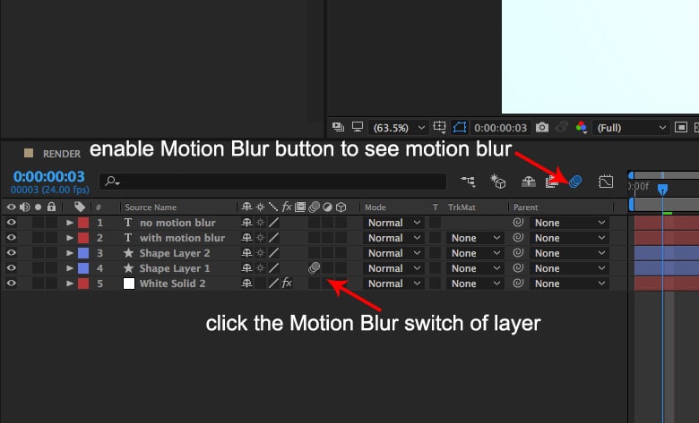 استفاده از Motion Blur