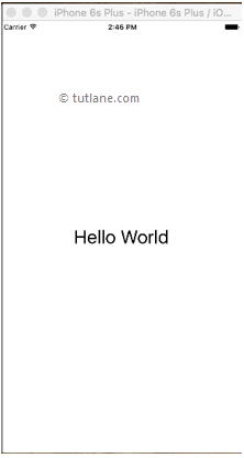 C: \ Users \ mohammad \ Desktop \ ios-swift-hello-world-app-result.png
