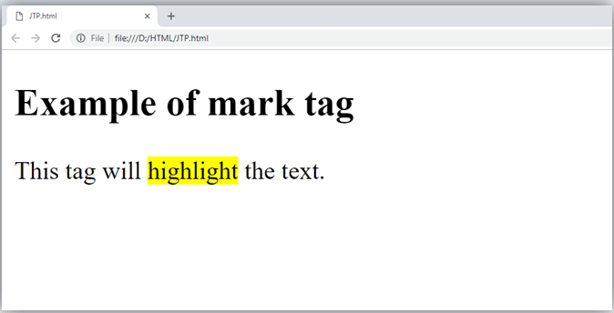 HTML Phrase tag