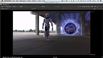 Lynda NUKE Compositing Alien Portal