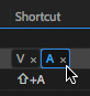 برای حذف میانبر ، روی "x" کوچک در کنار حرف مورد نظر برای حذف، کلیک کنید.