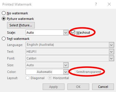 اگر می خواهید همه افکت های washout را از روی تصویر حذف کنید، به «Custom Watermark» بروید و تیک آن را بردارید.