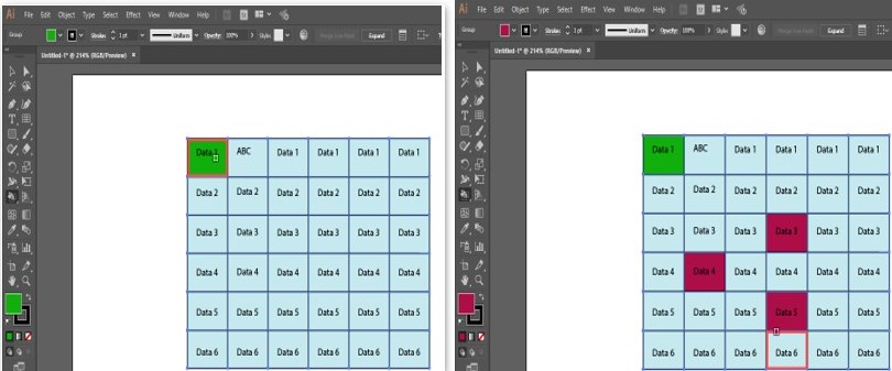 Create Table in Illustrator