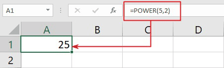 how to type exponents in Excel