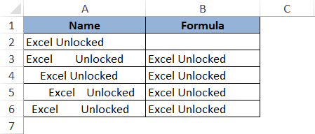 TRIM Formula Copied to Other Cells