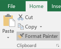 Screenshot of Format Painter command