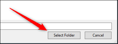 select folder in explorer