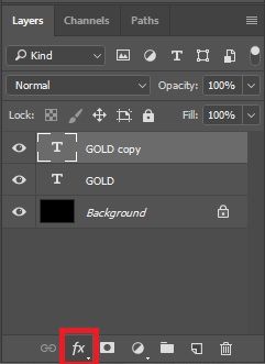 Click on the Layer Style icon