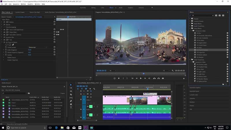Premiere Pro CC ابزاری عالی برای ویرایش ویدیوهای 360 درجه