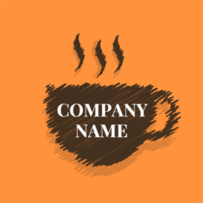 handmade coffee abstract logo