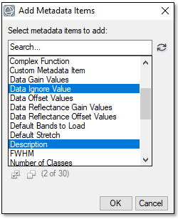 از کلید Ctrl روی صفحه کلید تان برای انتخاب هر دو حالت Data Ignore Value‌و Description استفاده کنید.