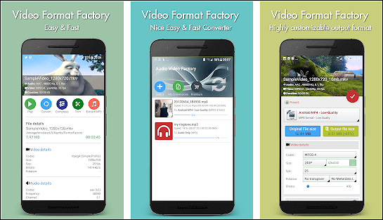 video format factory android