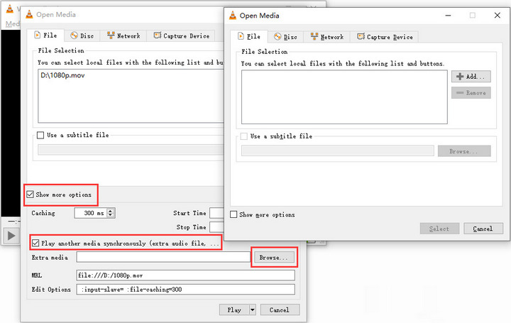 Add Audio to Video VLC - Step 2