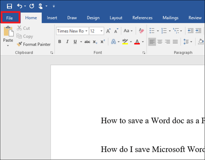 Word to PDF Converter Word 2016