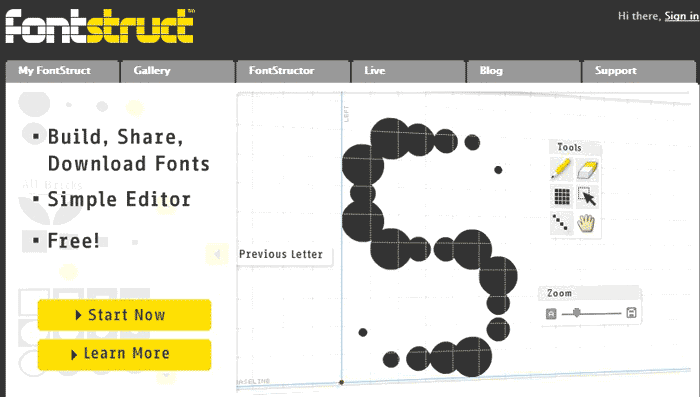 سایت FontStruct